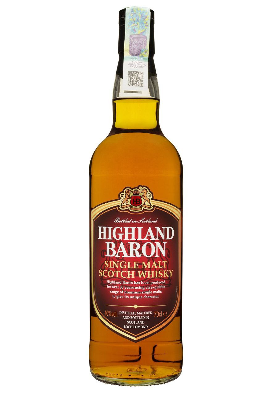 Віскі Highland Baron Single Malt Scotch 40% 0.7 л